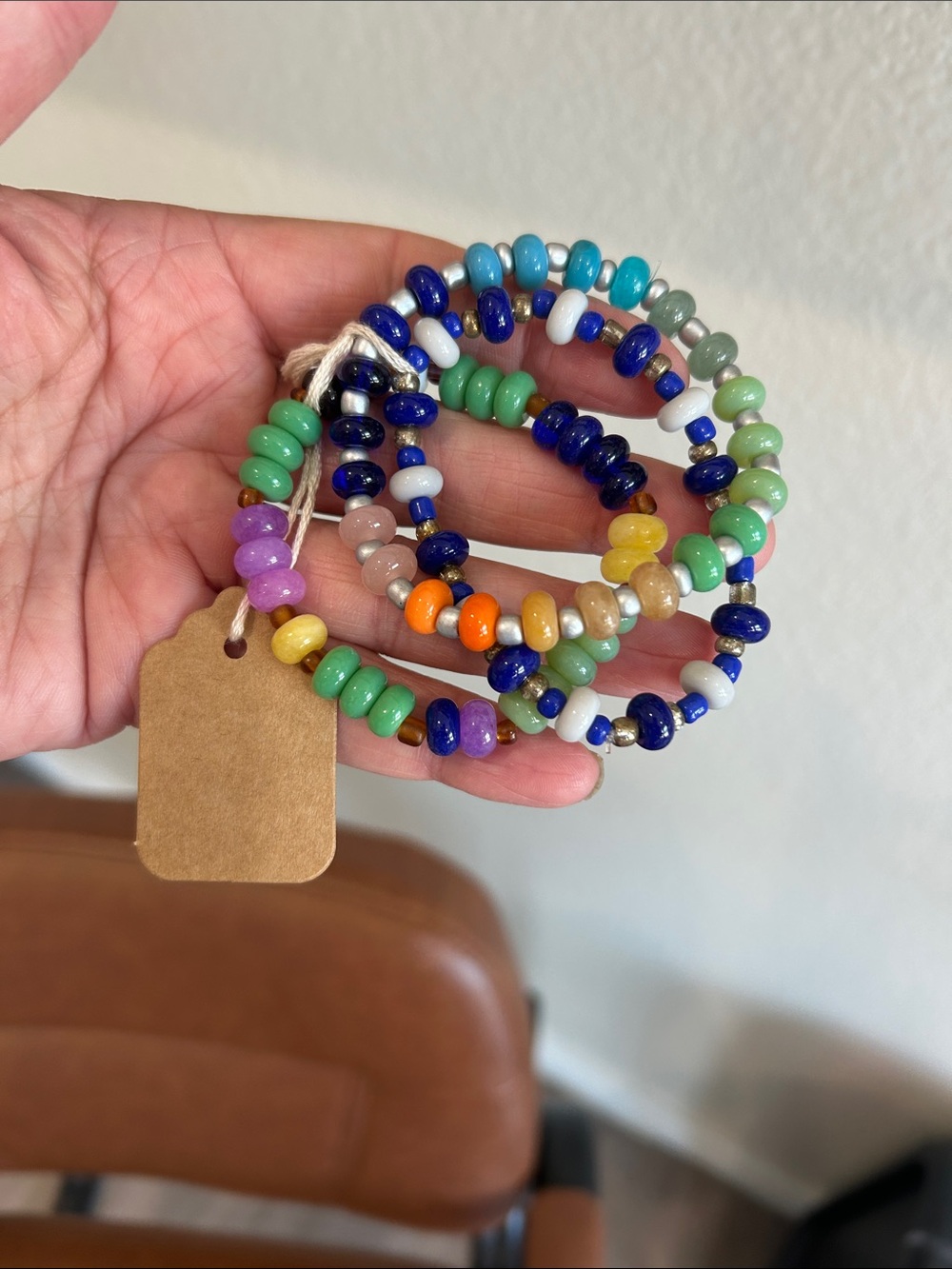 Multicolor Glass Bead Stretch Bracelet Set – Vibrant Mixed Colors